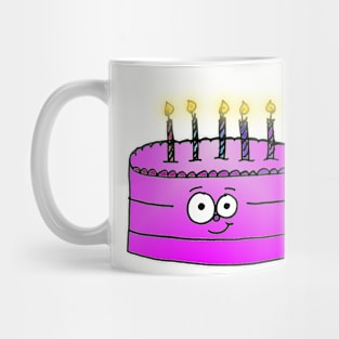 Happy Birthday Cake Doodle Mug